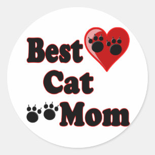 Beste Katzen-Mama-Waren für Mutter Runder Aufkleber
