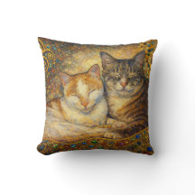 Beste Katzenfreunde Klimt-inspiriert