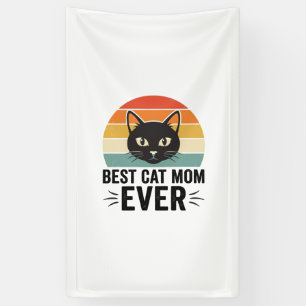 Beste Katzenmutter Aller Zeiten Retro Katzen Gesic Banner