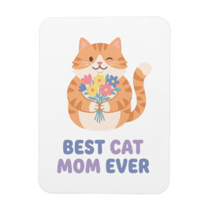 Beste Katzenmutter Aller Zeiten Tabby-Katze Grafik Magnet