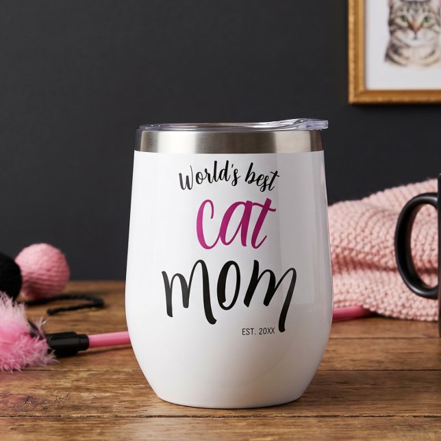 Beste Katzenmutter der Welt Est. Benutzerdefiniert (Von Creator hochgeladen)
