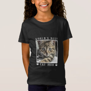 Beste Katzenmutter der Welt Pfotenabdrücke Haustie T-Shirt