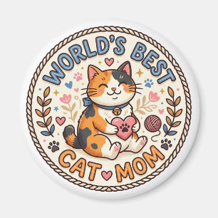 Beste Katzenmutter der Welt Süß Magnet