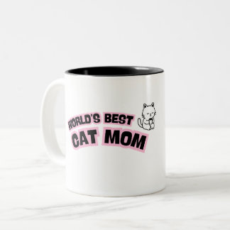 Beste Katzenmutter der Welt Zweifarbige Tasse