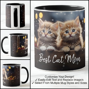 Beste Katzenmutter Ein Foto Template Mit Fancy Tex Tasse