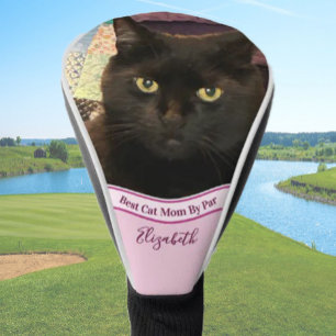 Beste Katzenmutter-Foto-Vorlage Golfer Geschenk in Golf Headcover