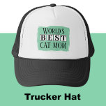 Beste Katzenmutter grün Truckerkappe<br><div class="desc">Feiern Sie die weltbeste Katzenmutter mit diesem stilvollen LKW-Hut! Ideal für Tierliebhaber, die stolz ihre felinenliebenden Herzen auf ihren Ärmeln (oder Köpfen!) tragen. Egal, ob Sie sich Sorgen machen, den Park treffen oder einfach nur mit Ihren Pelzbabys herumhängen, dieser Hut behalte Ihnen cool und zeigt Ihre Liebe für Ihre tollen...</div>