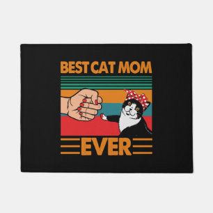 Beste Katzenmutter überhaupt Bandana Fußmatte