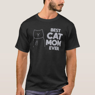 Beste Katzenmutter überhaupt Frauen Süßer Muttert T-Shirt
