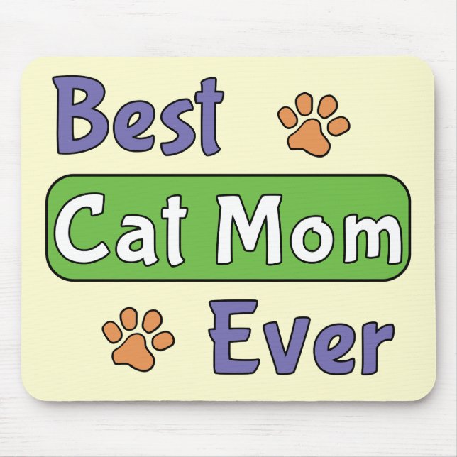 Beste Katzenmutter überhaupt Mousepad (Vorne)