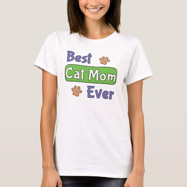 Beste Katzenmutter überhaupt T-Shirt (Vorderseite)