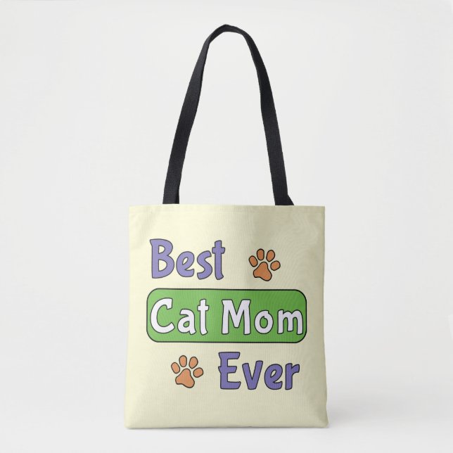 Beste Katzenmutter überhaupt Tasche (Vorderseite)