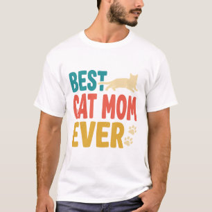 Beste Katzenmutter überhaupt Vintage Katzenliebhab T-Shirt