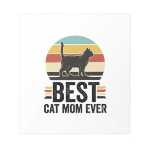 Beste Katzenmutter überhaupt Vintage schwarze Katz Notizblock