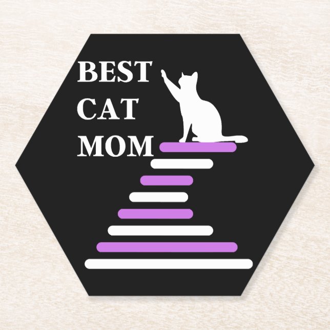 Beste Katzenmutter    Untersetzer (Vorderseite)