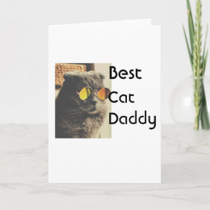 Beste Katzenmutter Vater füge Katzenfoto Name Gesc Karte