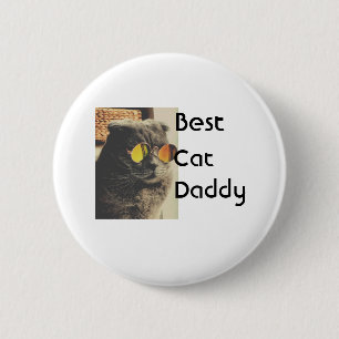 Beste Katzenmutter Vater füge Katzenfoto Namen Ges Button