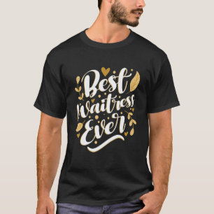 Beste Kellnerin je Restaurant Server Kellnerkost T-Shirt