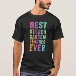 Beste Kindergärtnerin überhaupt unterrichtet Kinde T-Shirt