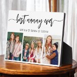 Beste Kindermädchen je - Großkinder FotoCollage Fotoplatte<br><div class="desc">Feiern Sie mit dieser personalisierten Grandchildren Foto Collage Plaque das "Beste Kindermädchen". Dieses herzliche Geschenk besticht durch eine wunderschön arrangierte Collage mit wertvollen Fotos, die besondere Momente einfangen, ergänzt durch eine liebevolle Botschaft. Aus hochwertigen Materialien mit schlichter Oberfläche gefertigt, ist es ideal, um auf der Zuhause als hochgeschätzter Sake zu...</div>