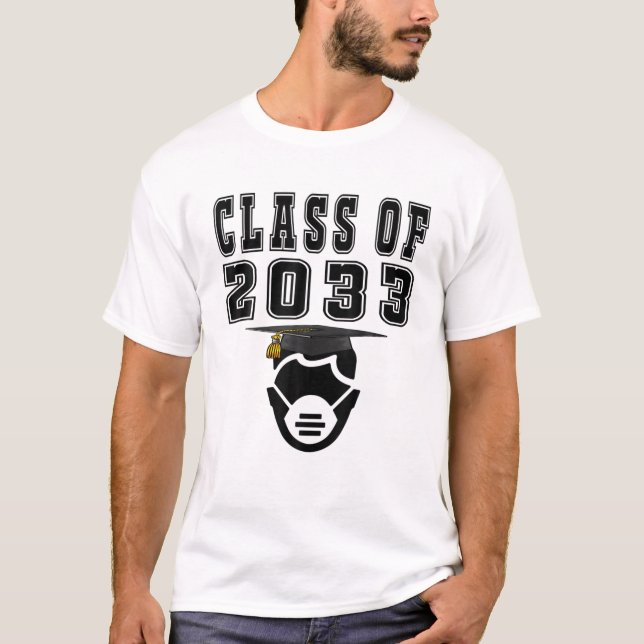 Beste Klasse 2033 Abschluss erster Schultag T-Shirt (Vorderseite)