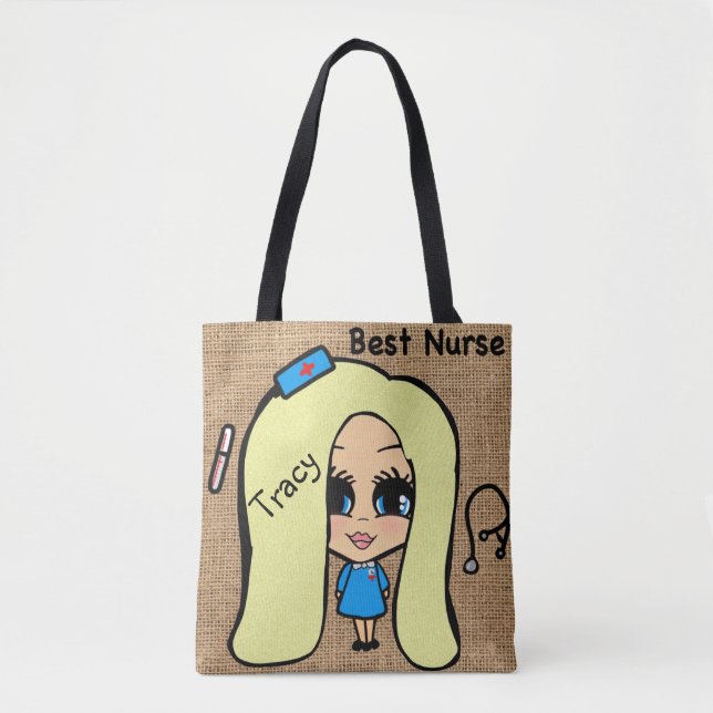 Beste Krankenpflege Tasche - Personalisierte Karik (Vorderseite)