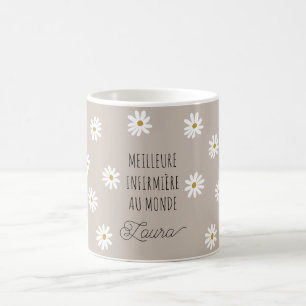 Beste Krankenschwester der Welt Margeriten Vorname Kaffeetasse