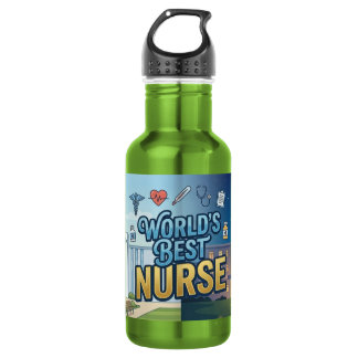 Beste Krankenschwester der Welt Reisebecher Edelstahlflasche
