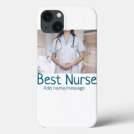 Beste Krankenschwester fügt Bildname Text ärztlich Case-Mate iPhone Hülle