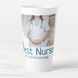 Beste Krankenschwester fügt Bildname Text ärztlich Milchtasse