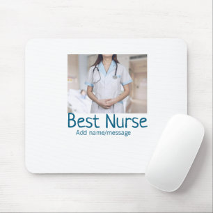 Beste Krankenschwester fügt Bildname Text ärztlich Mousepad