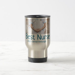 Beste Krankenschwester fügt Bildname Text ärztlich Reisebecher