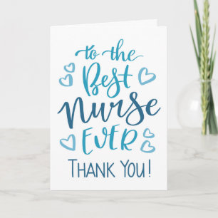 Beste Krankenschwester je Vielen Dank Typografie i Karte