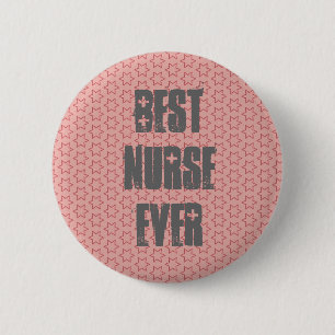 Beste Krankenschwester-überhaupt moderne rosa Button