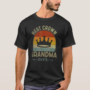 Beste Krone Oma je Retro Muttertag T-Shirt