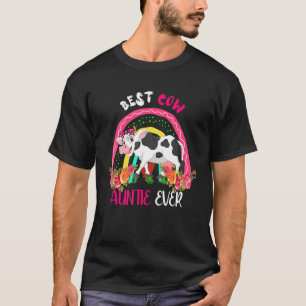 Beste Kuh-Tante Ever Niedliche Kuh Fliege Farmer M T-Shirt