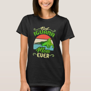Beste Leguan-Mutter Aller Zeiten Echse Reptil Retr T-Shirt