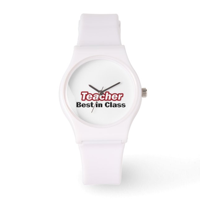 Beste Lehrerin in der Klasse Armbanduhr (Vorderseite)