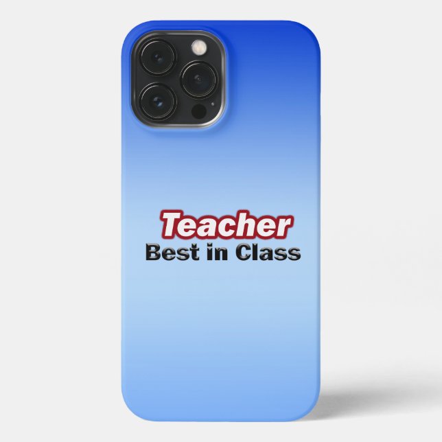 Beste Lehrerin in der Klasse iPhone 13 Pro Max Hülle (Rückseite)