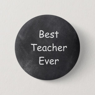 Beste Lehrerin je Chalkboard Design Geschenk Idee Button