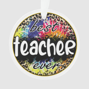 Beste Lehrerin je - Farbenprägung Ornament