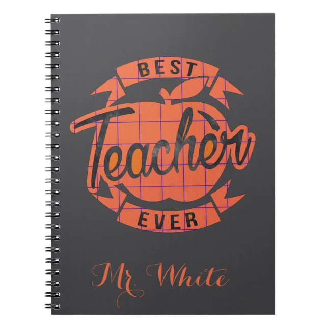 Beste Lehrerin je individuelles Foto Notebook Notizblock (Vorderseite)