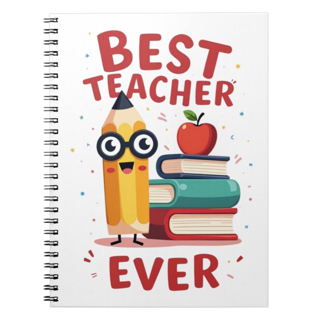 Beste Lehrerin je Lehrerin Notizblock (Vorderseite)