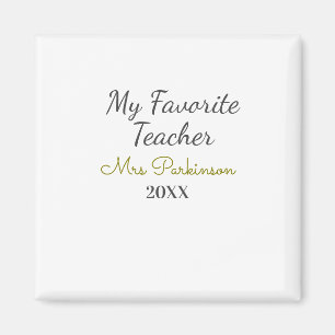 Beste Lehrerin je Name Datum Jahr einfache Schule Magnet