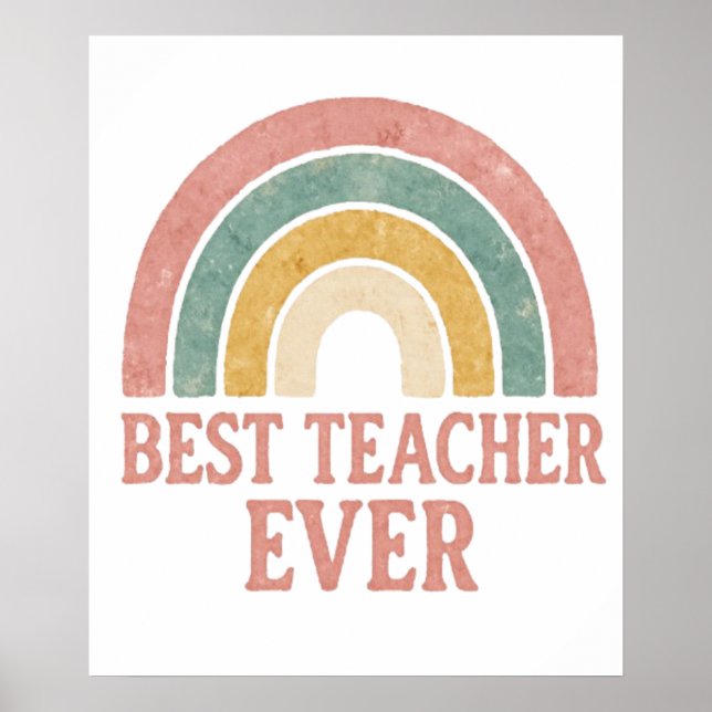beste Lehrerin je Poster (Vorne)