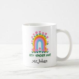 Beste Lehrerin je Rainbow-Tasse Kaffeetasse