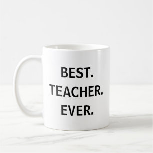 Beste Lehrerin je Sticker - Spaß-Wertschätzung Kaffeetasse