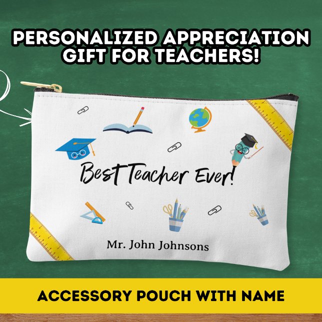 Beste Lehrerin je Vielen Dank für Ihr Geschenk Sch Zubehörtasche (Von Creator hochgeladen)