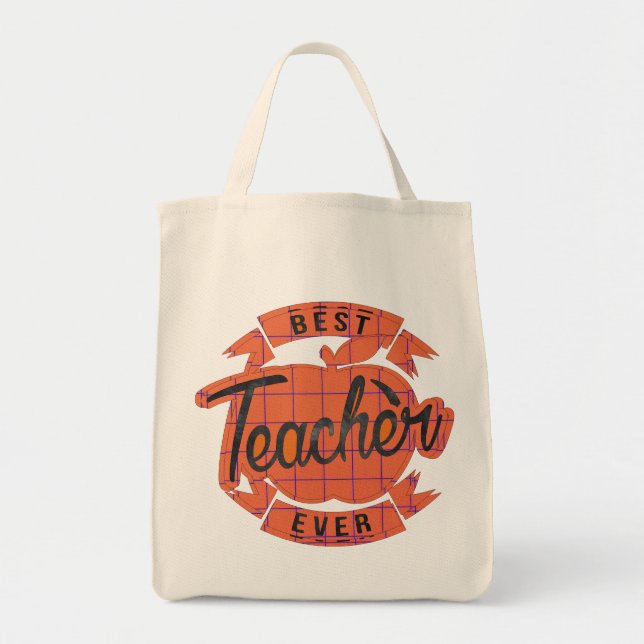 Beste Lehrerin je Vintag Tragetasche (Vorne)