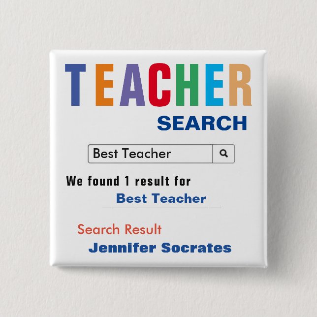 Beste Lehrersuche Button (Vorderseite)